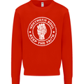 Northern Soul Keeping the Faith Mens Sweatshirt Jumper Bright Red