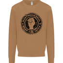 Northern Soul Keeping the Faith Mens Sweatshirt Jumper Caramel Latte