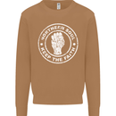 Northern Soul Keeping the Faith Mens Sweatshirt Jumper Caramel Latte