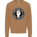 Northern Soul Keeping the Faith Mens Sweatshirt Jumper Caramel Latte
