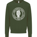 Northern Soul Keeping the Faith Mens Sweatshirt Jumper Forest Green
