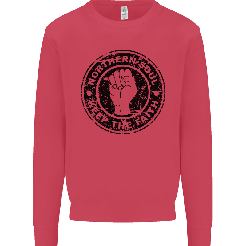 Northern Soul Keeping the Faith Mens Sweatshirt Jumper Heliconia