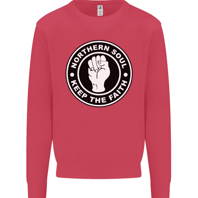 Northern Soul Keeping the Faith Mens Sweatshirt Jumper Heliconia