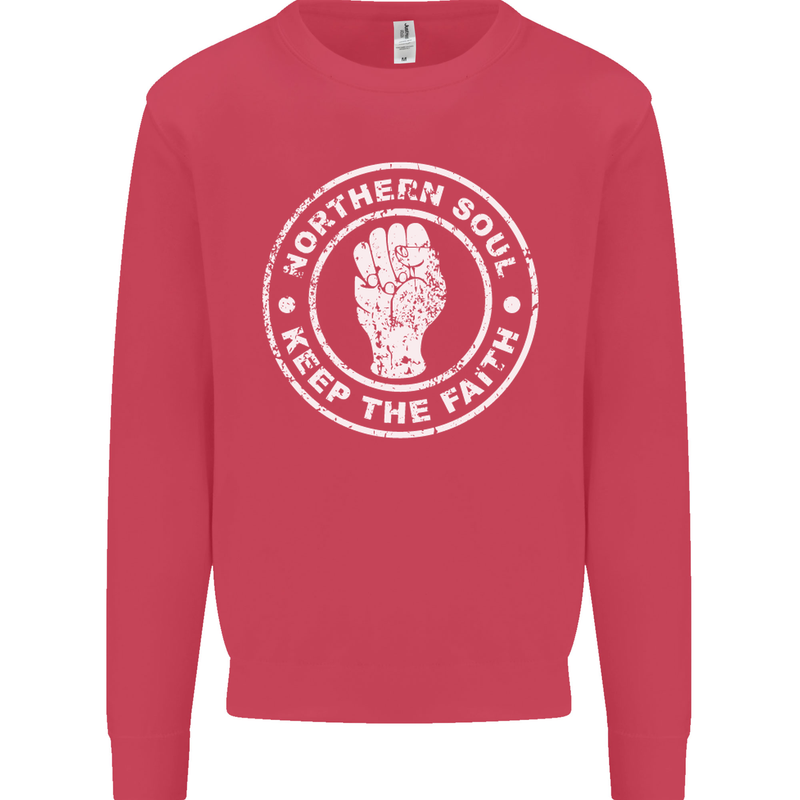 Northern Soul Keeping the Faith Mens Sweatshirt Jumper Heliconia