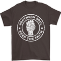 Northern Soul Keeping the Faith Mens T-Shirt Cotton Gildan Dark Chocolate