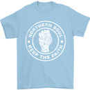 Northern Soul Keeping the Faith Mens T-Shirt Cotton Gildan Light Blue