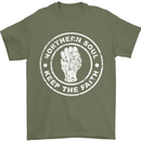 Northern Soul Keeping the Faith Mens T-Shirt Cotton Gildan Military Green