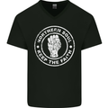 Northern Soul Keeping the Faith Mens V-Neck Cotton T-Shirt Black