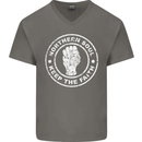 Northern Soul Keeping the Faith Mens V-Neck Cotton T-Shirt Charcoal