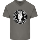 Northern Soul Keeping the Faith Mens V-Neck Cotton T-Shirt Charcoal