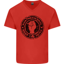 Northern Soul Keeping the Faith Mens V-Neck Cotton T-Shirt Red