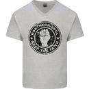 Northern Soul Keeping the Faith Mens V-Neck Cotton T-Shirt Sports Grey