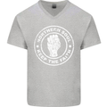 Northern Soul Keeping the Faith Mens V-Neck Cotton T-Shirt Sports Grey