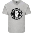 Northern Soul Keeping the Faith Mens V-Neck Cotton T-Shirt Sports Grey