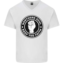 Northern Soul Keeping the Faith Mens V-Neck Cotton T-Shirt White