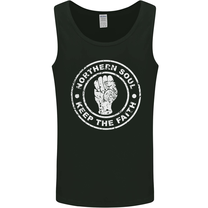 Northern Soul Keeping the Faith Mens Vest Tank Top Black