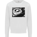 Northern Soul Turntable DJ Decks Vinyl Kids Sweatshirt Jumper White