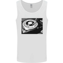 Northern Soul Turntable DJ Decks Vinyl Mens Vest Tank Top White