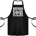 Northern Soul Vinyl 33rpm Record Insert Cotton Apron 100% Organic Black