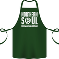 Northern Soul Vinyl 33rpm Record Insert Cotton Apron 100% Organic Forest Green
