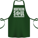 Northern Soul Vinyl 33rpm Record Insert Cotton Apron 100% Organic Forest Green