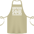 Northern Soul Vinyl 33rpm Record Insert Cotton Apron 100% Organic Khaki