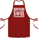 Northern Soul Vinyl 33rpm Record Insert Cotton Apron 100% Organic Maroon