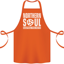 Northern Soul Vinyl 33rpm Record Insert Cotton Apron 100% Organic Orange