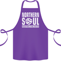 Northern Soul Vinyl 33rpm Record Insert Cotton Apron 100% Organic Purple