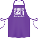 Northern Soul Vinyl 33rpm Record Insert Cotton Apron 100% Organic Purple