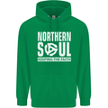 Northern Soul Vinyl 33rpm Record Insert Mens 80% Cotton Hoodie Irish Green