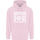Northern Soul Vinyl 33rpm Record Insert Mens 80% Cotton Hoodie Light Pink