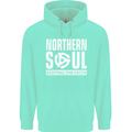 Northern Soul Vinyl 33rpm Record Insert Mens 80% Cotton Hoodie Peppermint