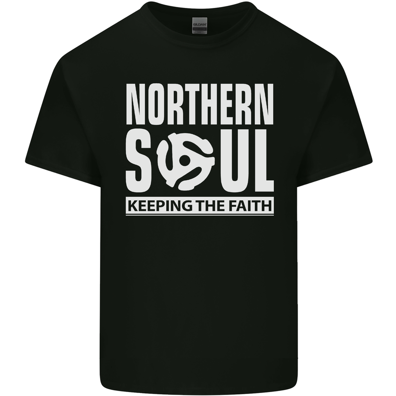 Northern Soul Vinyl 33rpm Record Insert Mens Cotton T-Shirt Tee Top Black