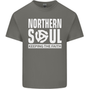 Northern Soul Vinyl 33rpm Record Insert Mens Cotton T-Shirt Tee Top Charcoal