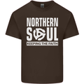 Northern Soul Vinyl 33rpm Record Insert Mens Cotton T-Shirt Tee Top Dark Chocolate