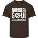 Northern Soul Vinyl 33rpm Record Insert Mens Cotton T-Shirt Tee Top Dark Chocolate