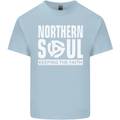 Northern Soul Vinyl 33rpm Record Insert Mens Cotton T-Shirt Tee Top Light Blue