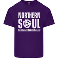 Northern Soul Vinyl 33rpm Record Insert Mens Cotton T-Shirt Tee Top Purple