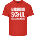 Northern Soul Vinyl 33rpm Record Insert Mens Cotton T-Shirt Tee Top Red