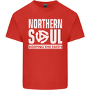 Northern Soul Vinyl 33rpm Record Insert Mens Cotton T-Shirt Tee Top Red