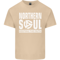 Northern Soul Vinyl 33rpm Record Insert Mens Cotton T-Shirt Tee Top Sand