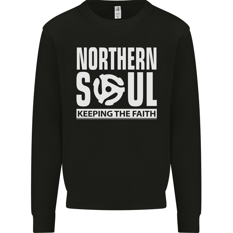 Northern Soul Vinyl 33rpm Record Insert Mens Sweatshirt Jumper Black