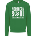 Northern Soul Vinyl 33rpm Record Insert Mens Sweatshirt Jumper Irish Green