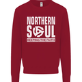 Northern Soul Vinyl 33rpm Record Insert Mens Sweatshirt Jumper Red