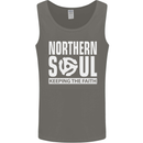 Northern Soul Vinyl 33rpm Record Insert Mens Vest Tank Top Charcoal