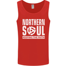 Northern Soul Vinyl 33rpm Record Insert Mens Vest Tank Top Red