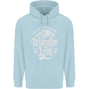 Not All Those Who Wander Are Lost Trekking Childrens Kids Hoodie Light Blue