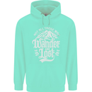 Not All Those Who Wander Are Lost Trekking Childrens Kids Hoodie Peppermint