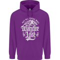 Not All Those Who Wander Are Lost Trekking Childrens Kids Hoodie Purple